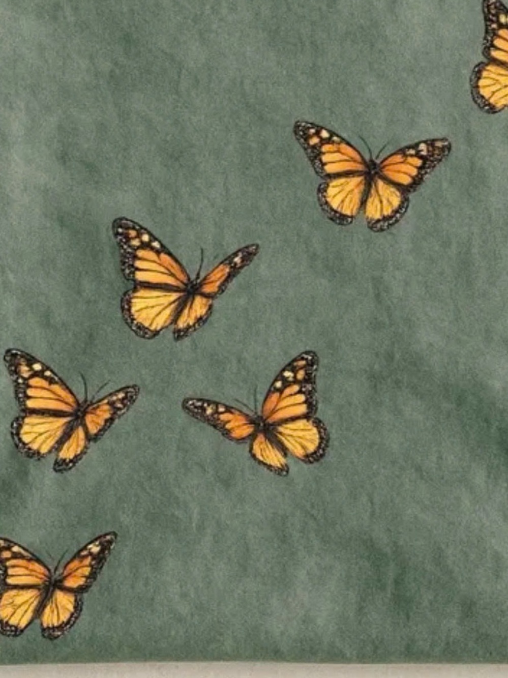 Comfort Colors Moss Vintage Butterfly T-shirt - Picture 2 of 2